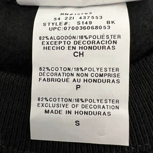 Champion Mens Black Long Sleeve Crew Neck Pullover Sweatshirt Size Small New - Picture 9 of 10